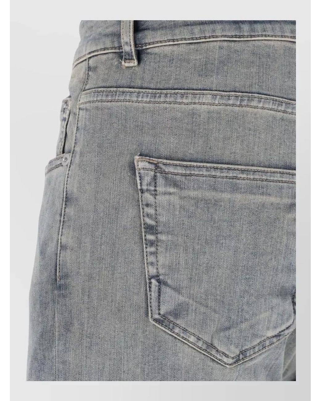 Rick Owens Gray Straight-Leg Denim Jeans for men