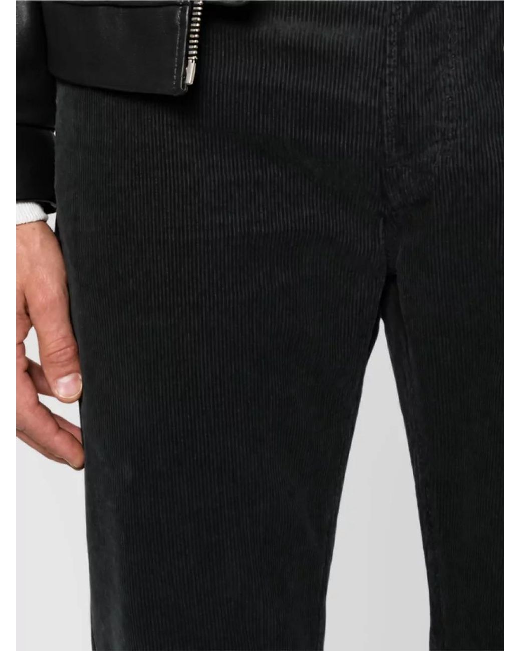 Tom Ford Black Corduroy Biker Jacket for men