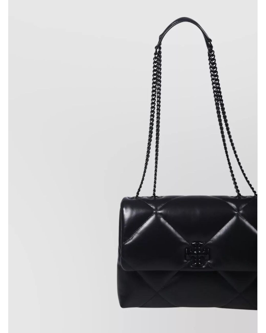 Tory Burch Black Kira Medium Leather Shoulder Bag