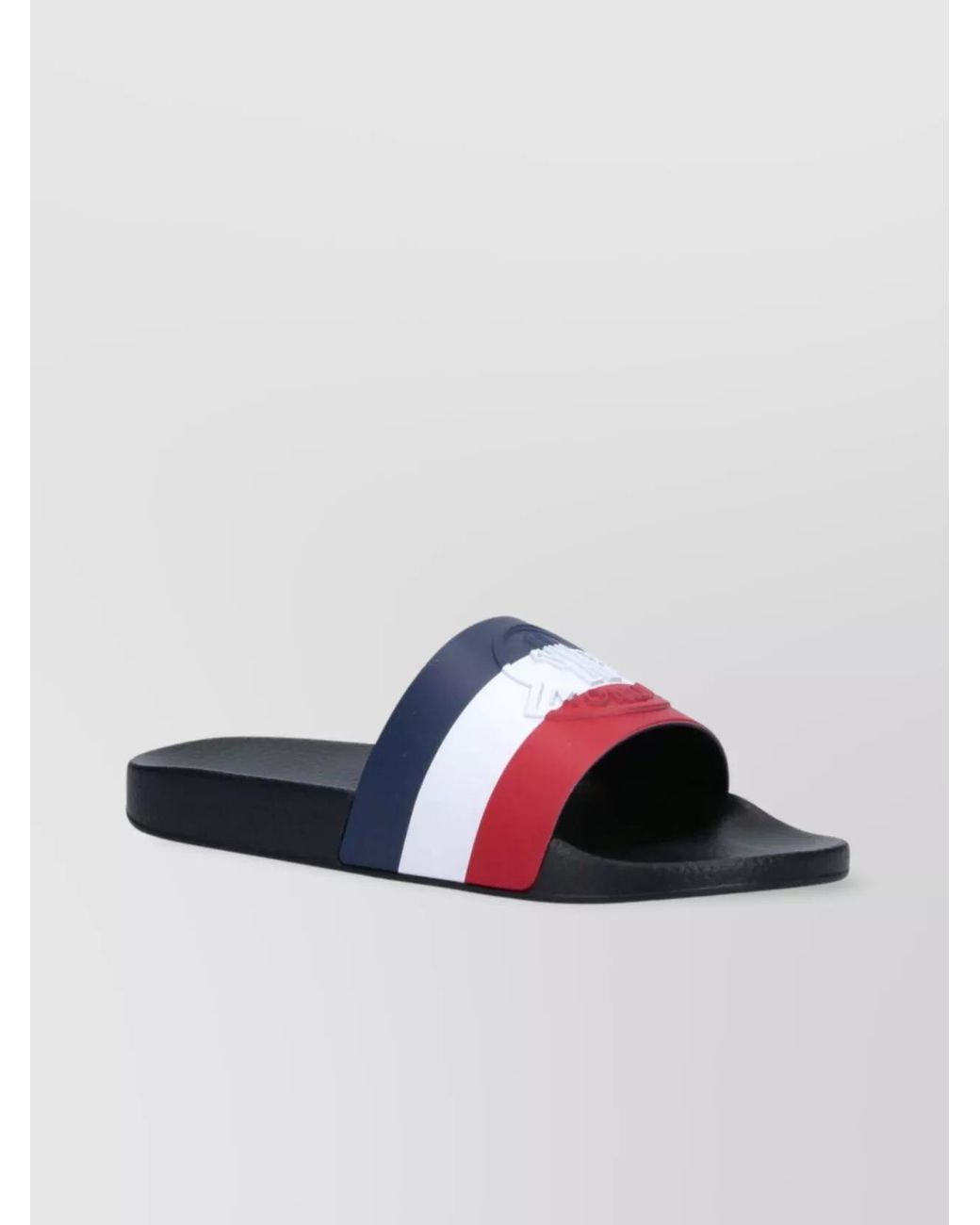 Moncler Blue Block Heel Open Toe Sandals for men