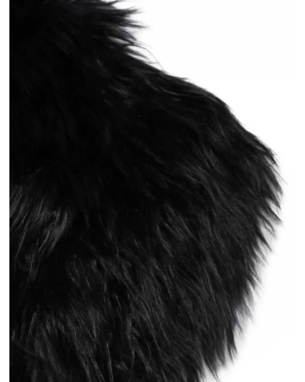 SAPIO Black Alpaca Fur Scarf