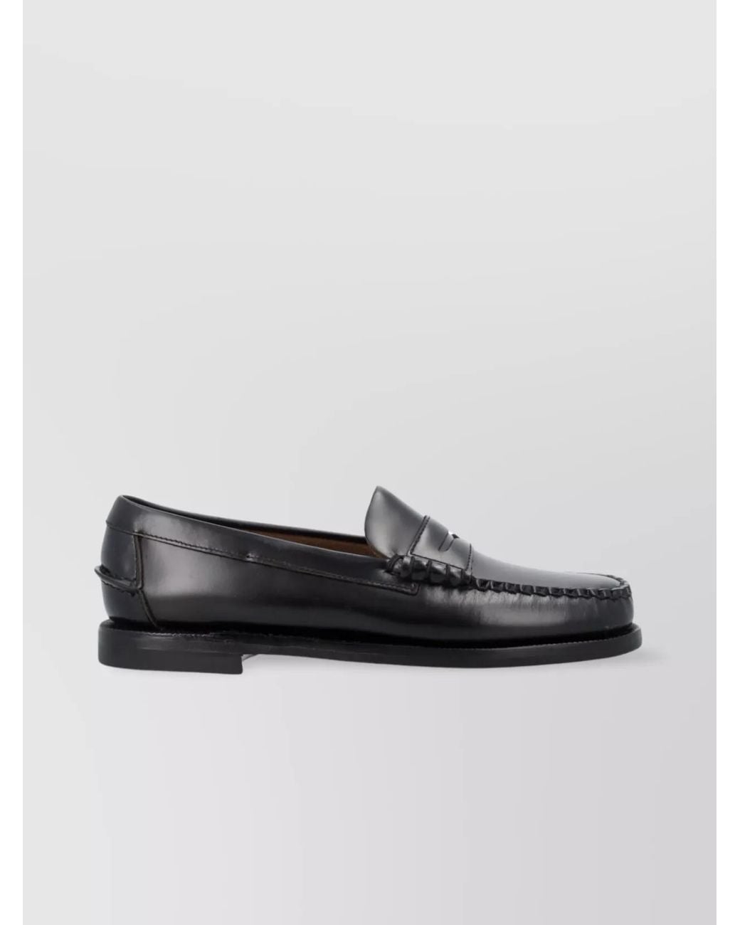 Sebago Black Leather Classic Dan Loafers