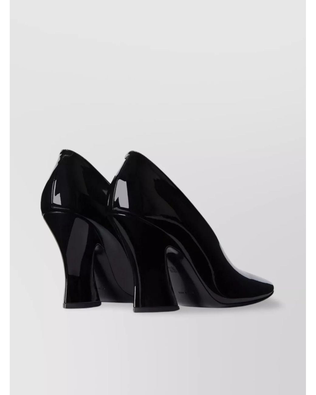 Givenchy Black Patent Leather Sculpted Pumps