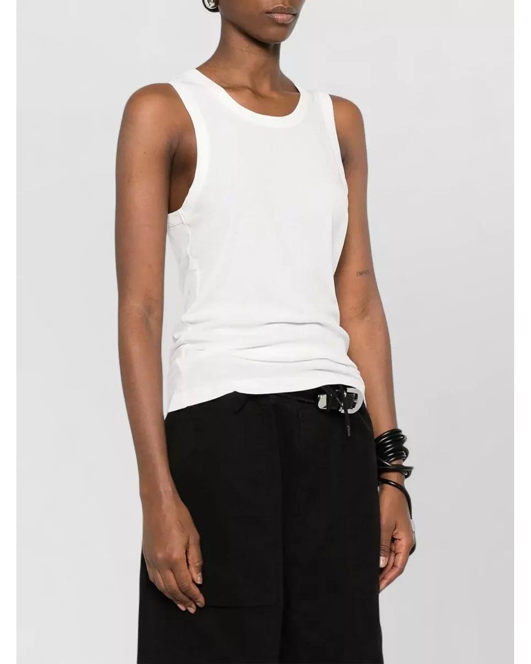 Entire studios White Sheer Tank Top for men