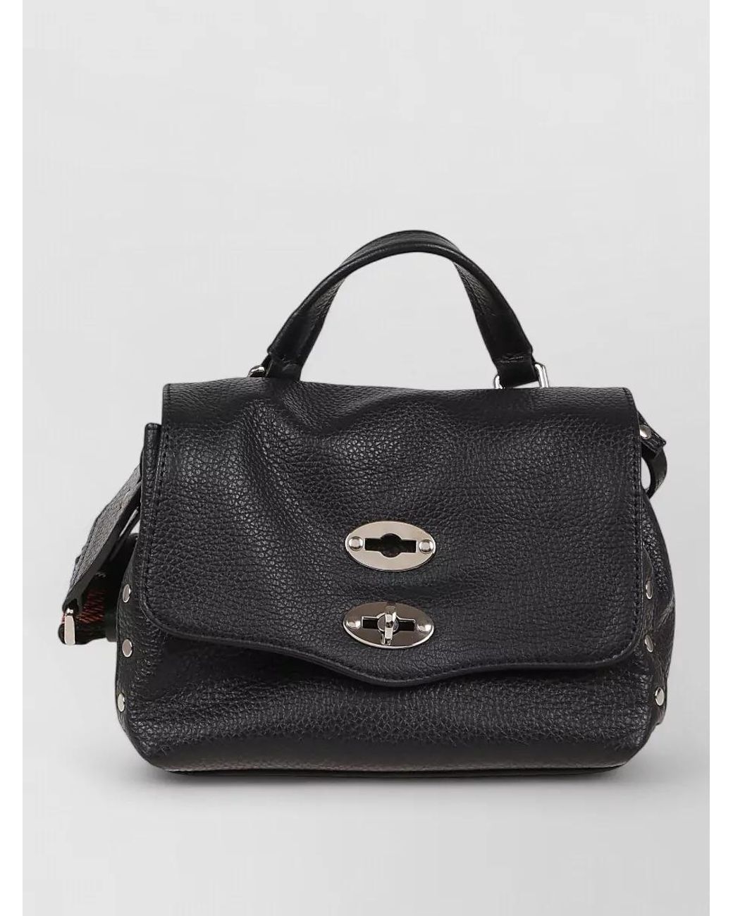 Zanellato Black Calf Leather Shoulder Bag