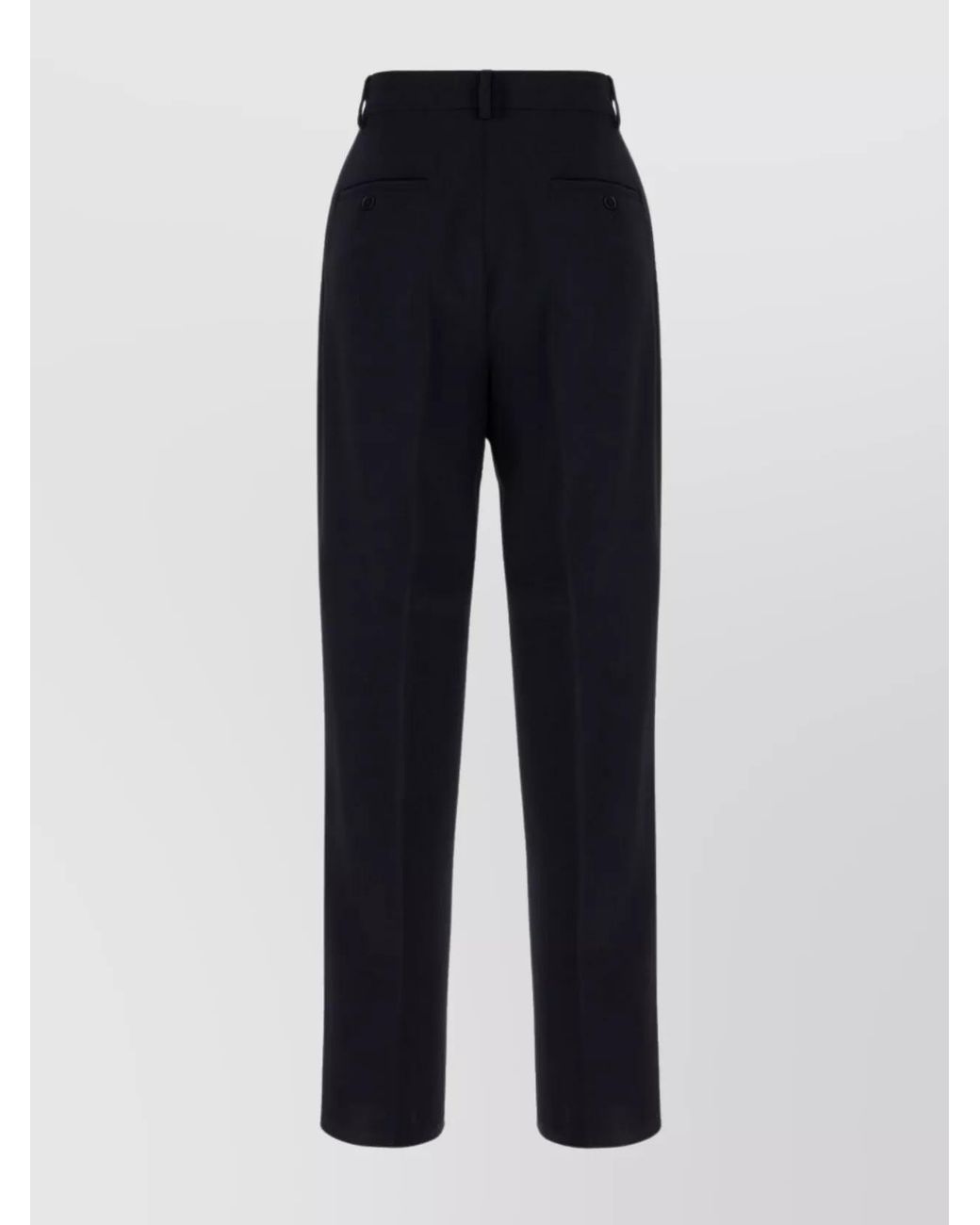 Max Mara Blue Wool Tailored Trousers