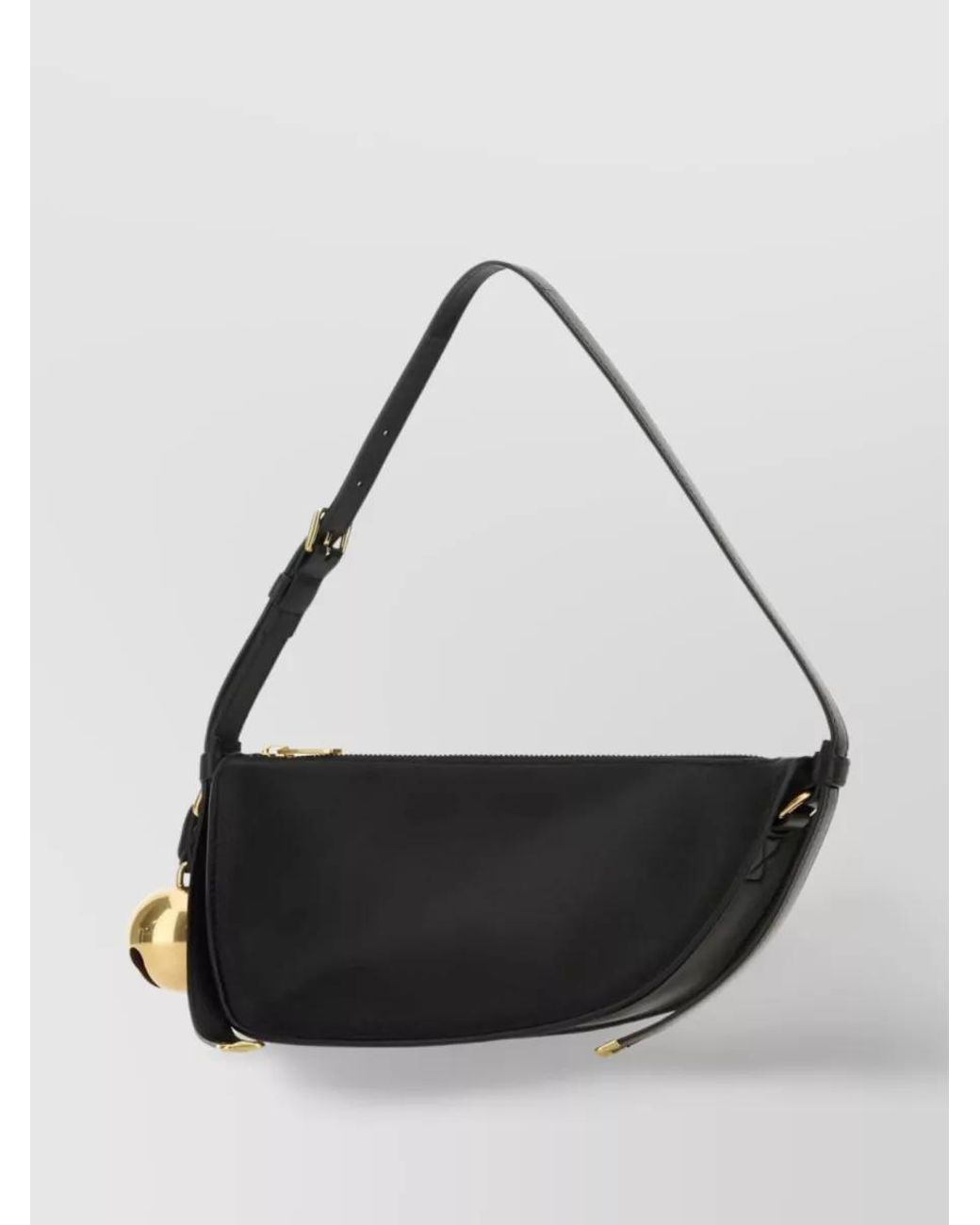 Burberry Black Shield Mini Leather Shoulder Bag