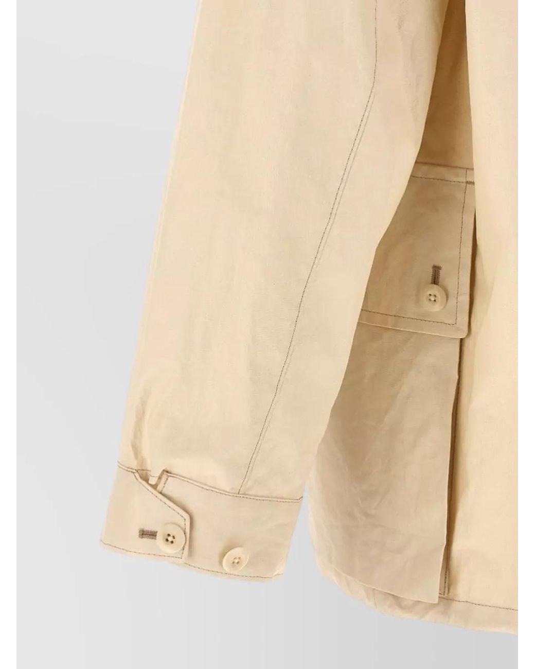 Lemaire Natural Waterproof Hooded Raincoat for men