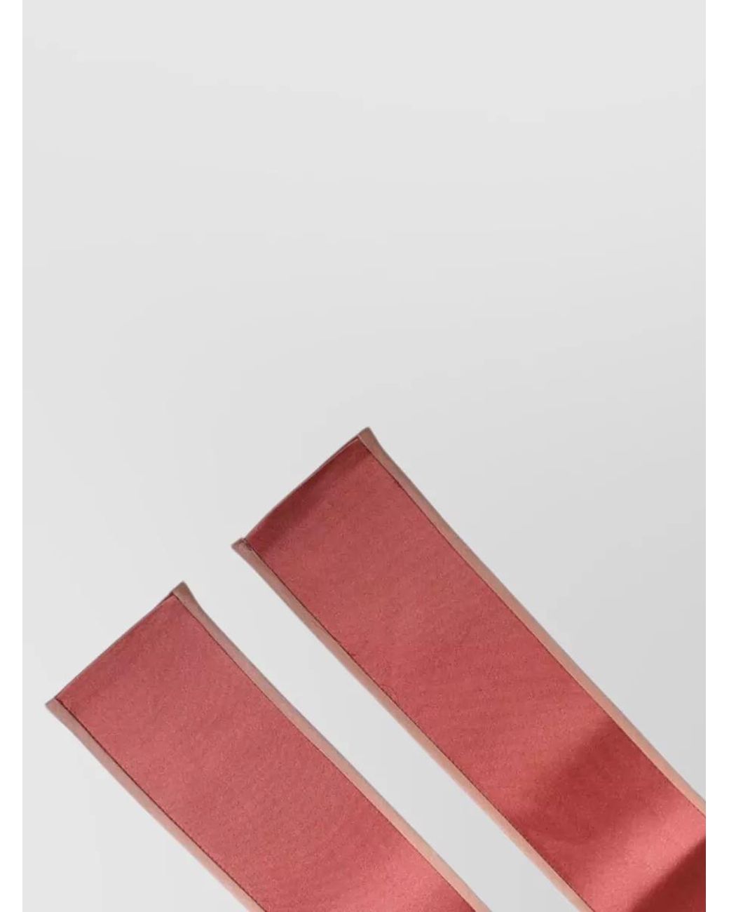 Dolce & Gabbana Red Silk Satin Waist Belt