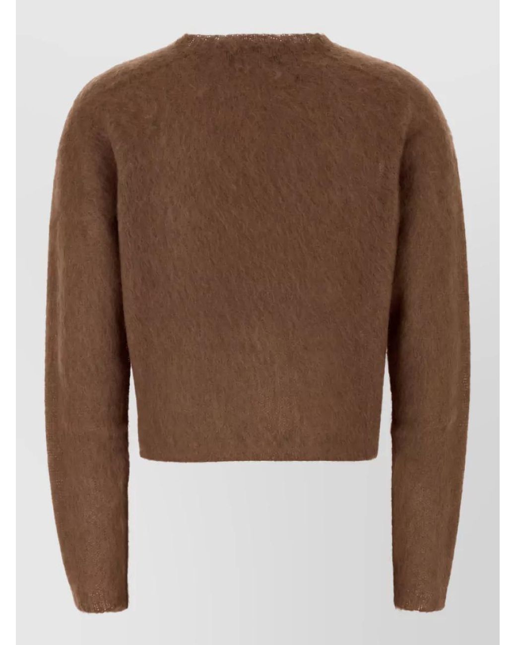 MM STUDIO Brown Mohair Blend Sweater