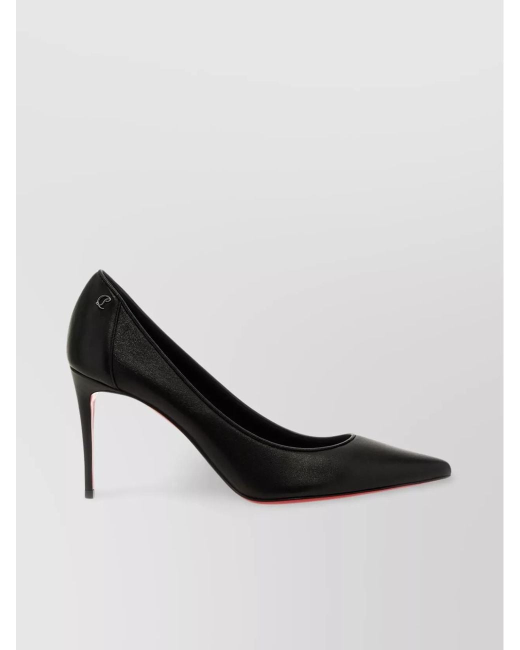 Christian Louboutin Black Leather Stiletto Pumps