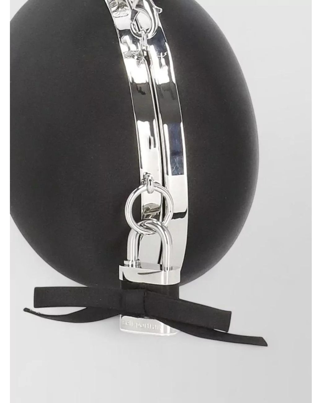 Self-Portrait Black The Bow Clutch Bag