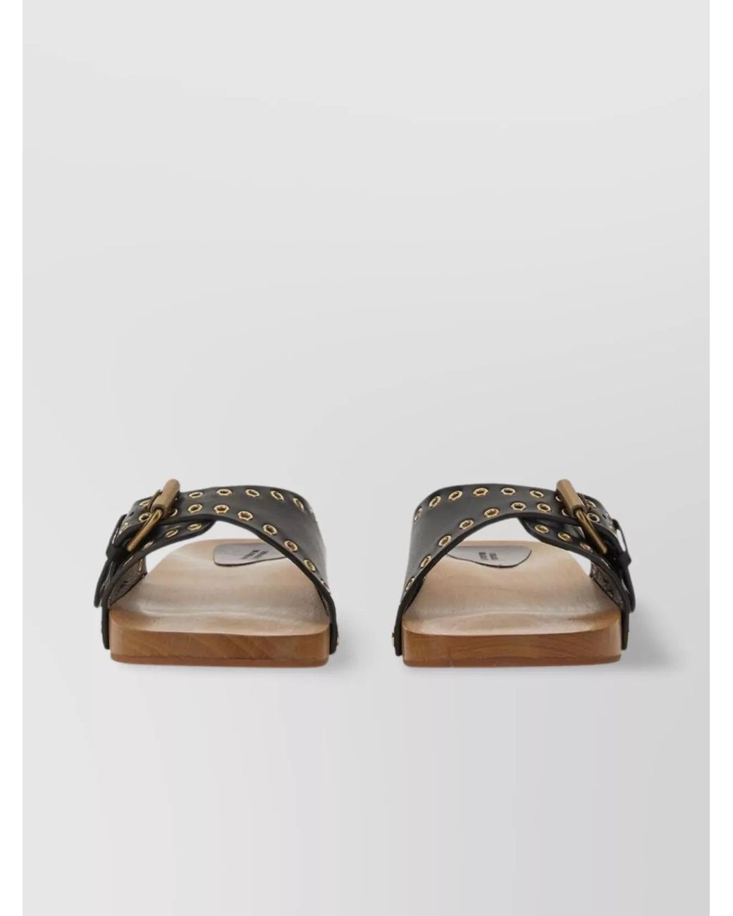 Isabel Marant Brown Leather Clogs