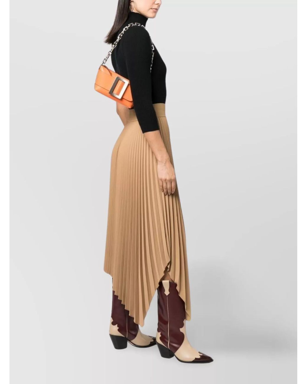 Boyy Orange Na Calf Leather Shoulder Bag