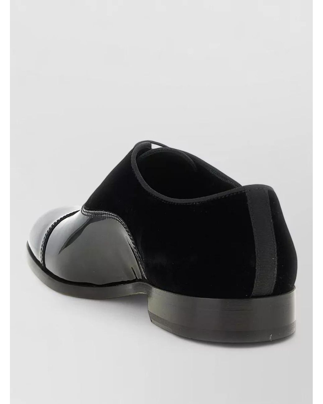 Doucal's Black Leather Oxford Derby Shoes for men