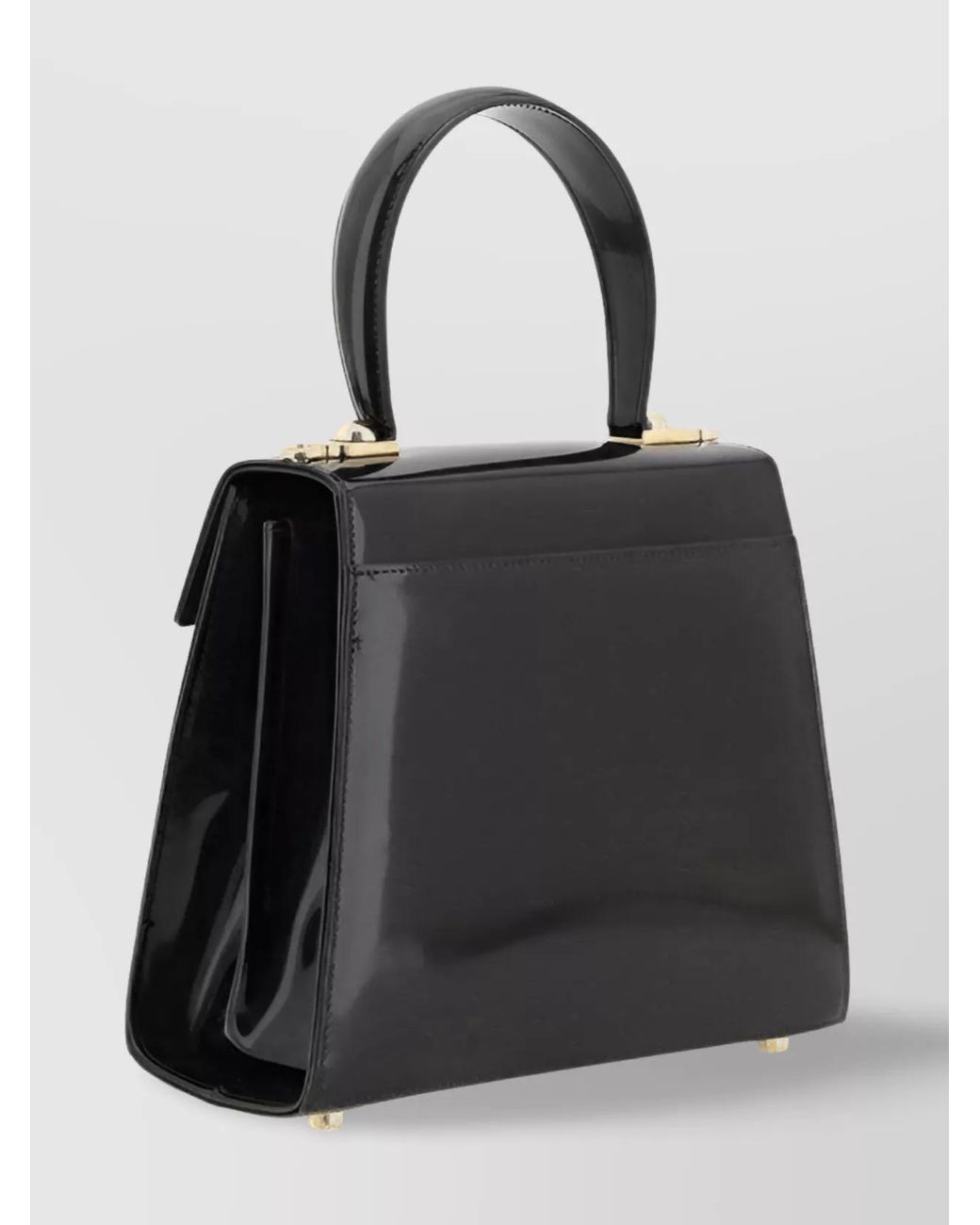 Ferragamo Black Iconic Small Calf Leather Shoulder Bag