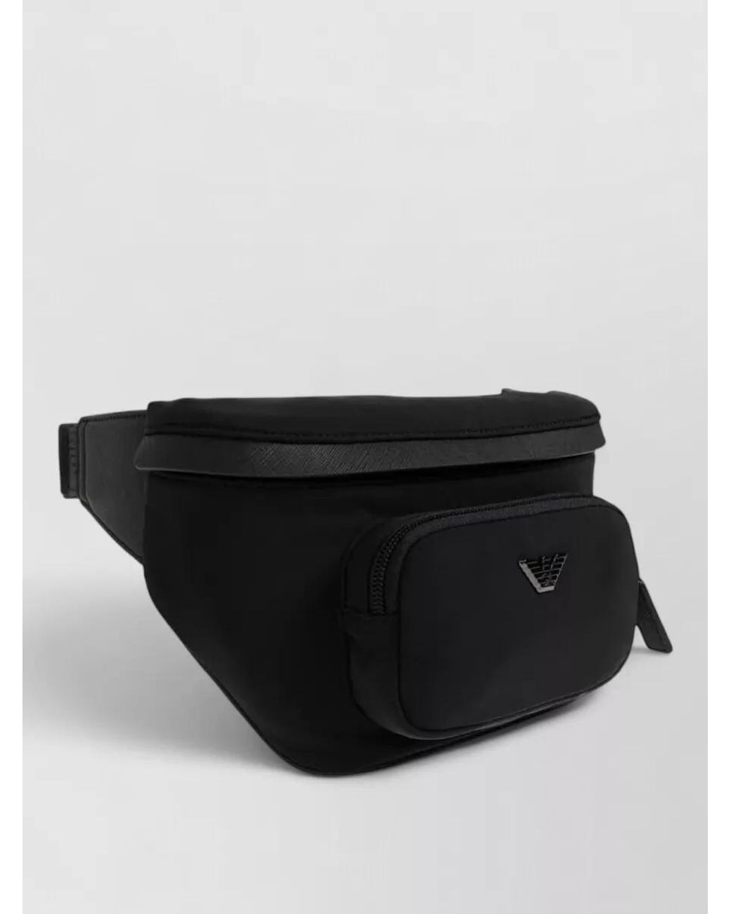 Emporio Armani Black Logo Belt Bag for men