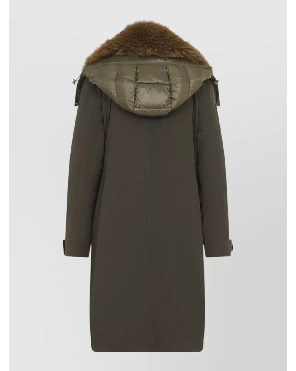 Moncler Multicolor Down Long Hooded Puffer Jacket