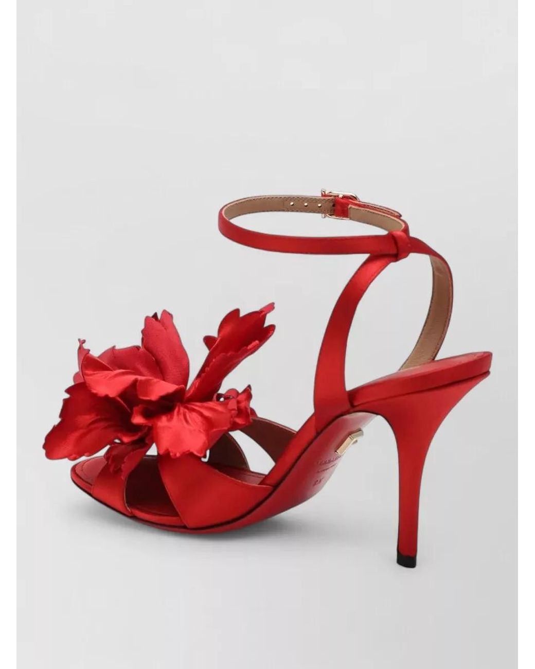 Ferragamo Red Satin Sandals