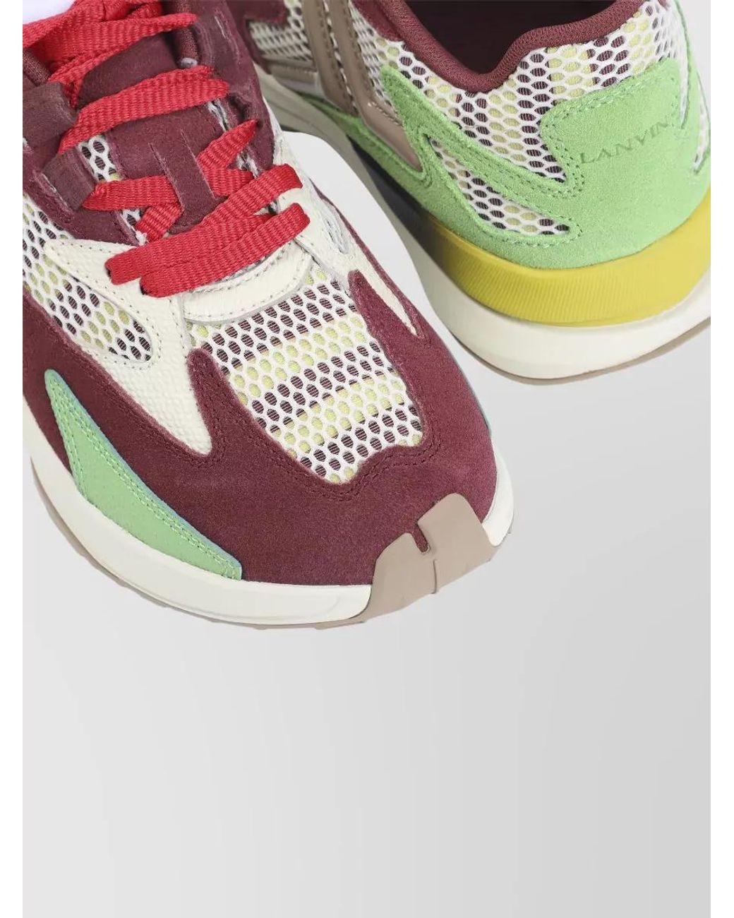 Lanvin Gray Leather Jla Low-Top Sneakers