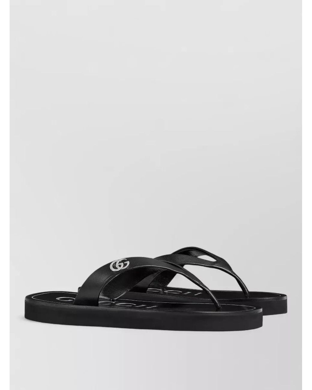 Gucci Multicolor Leather Thong Sandals