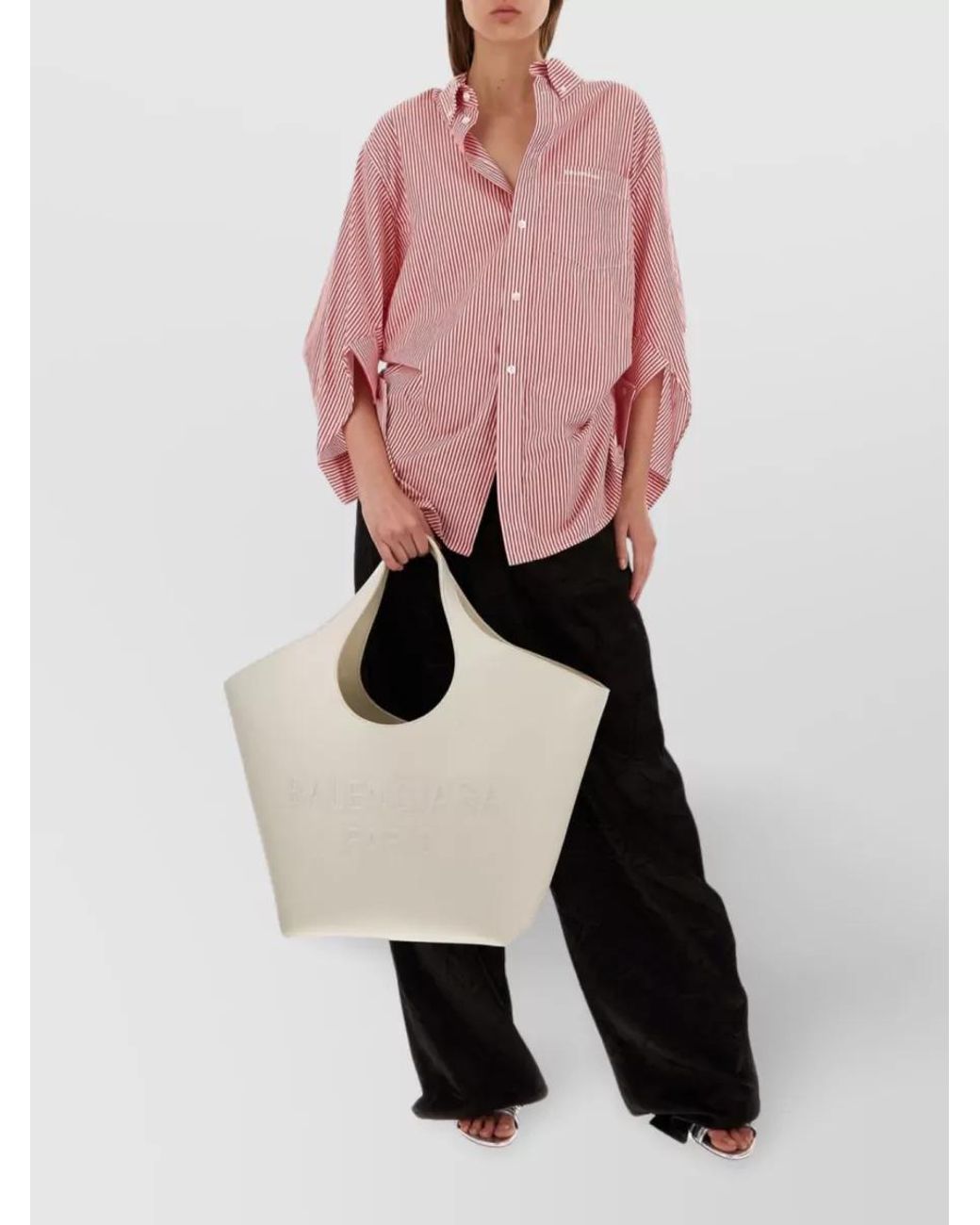 Balenciaga Natural Shopping Leather Tote Bag