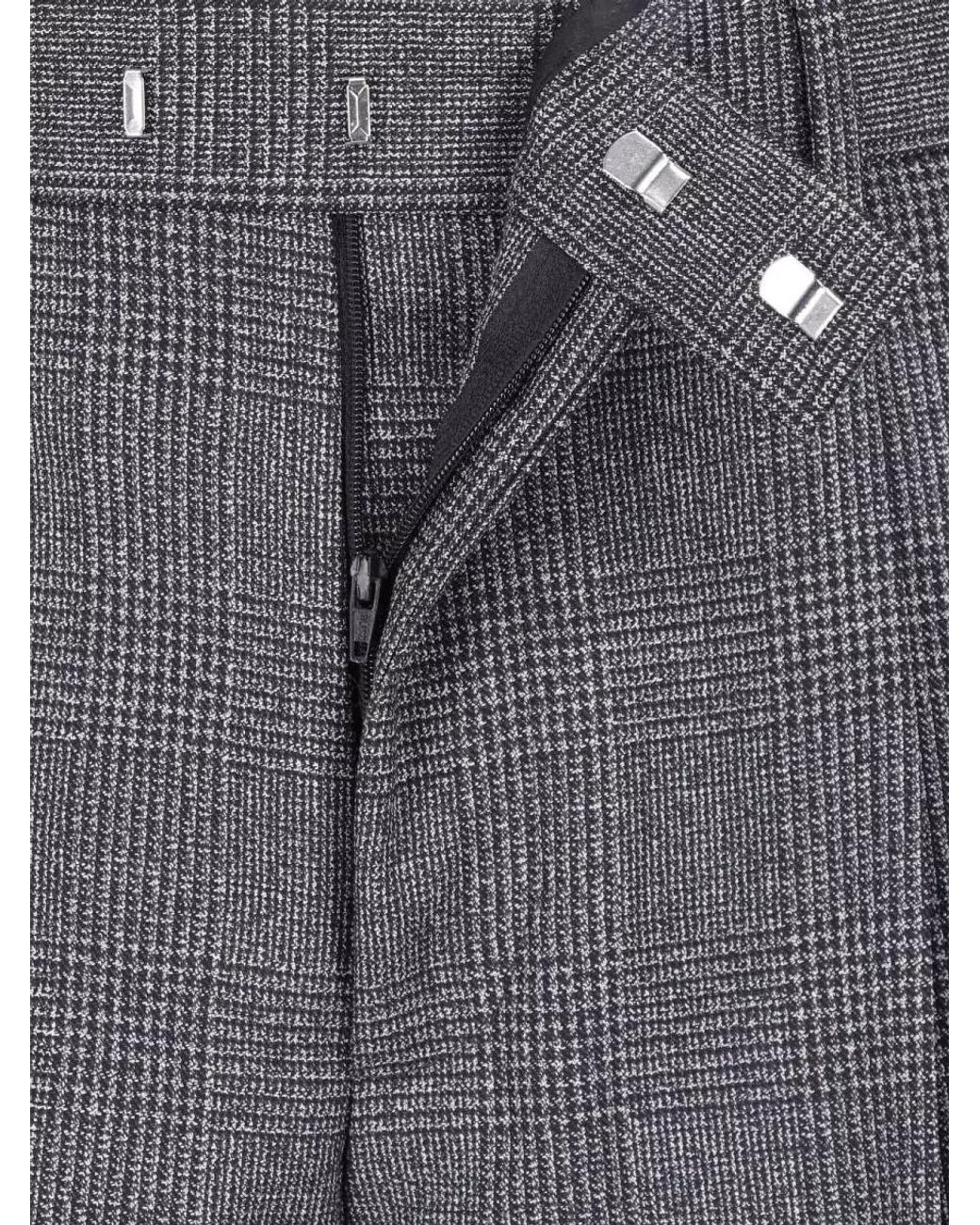 Lardini Gray Straight-Leg Tailored Trousers for men