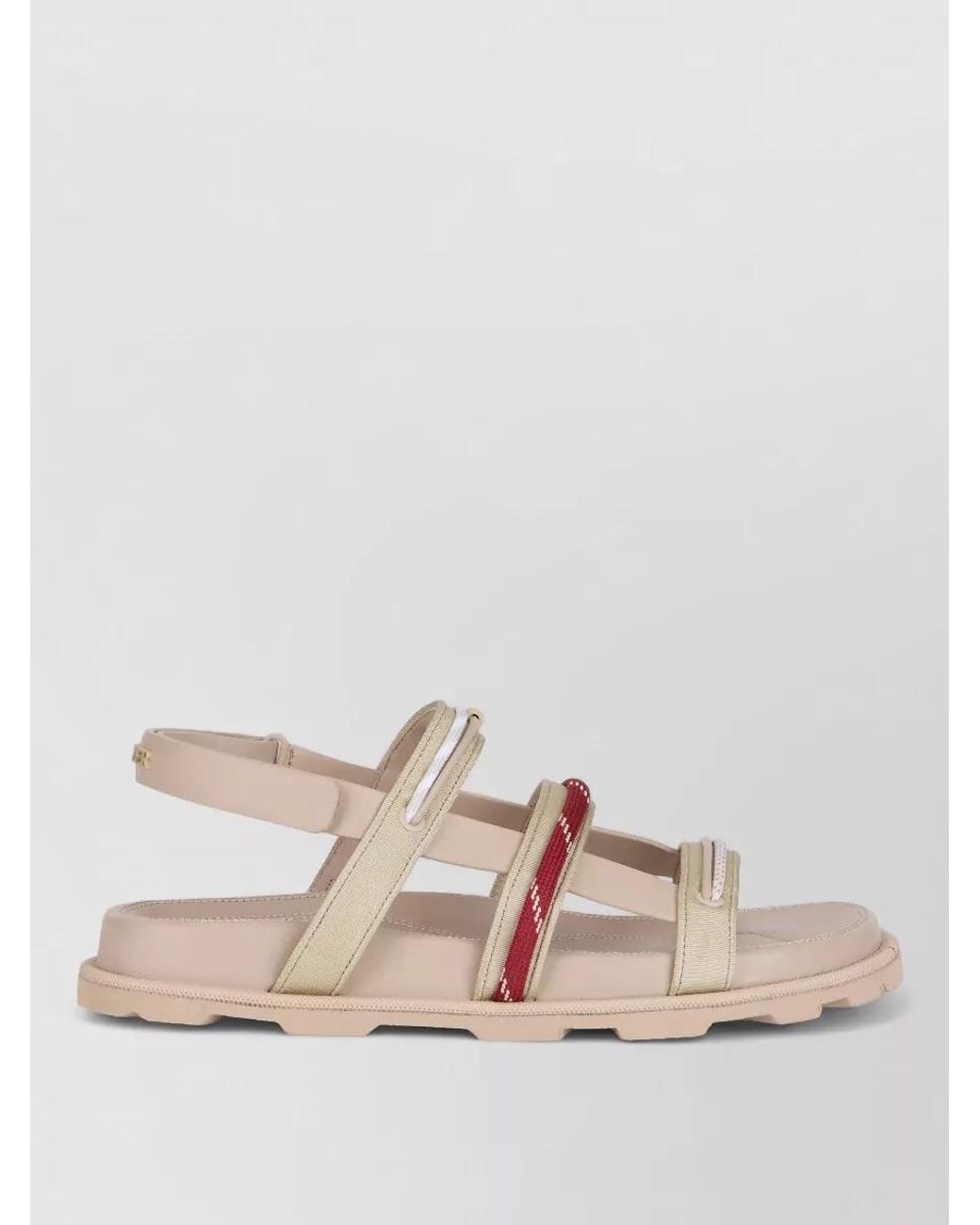 Moncler Natural Leather Flat Sandals