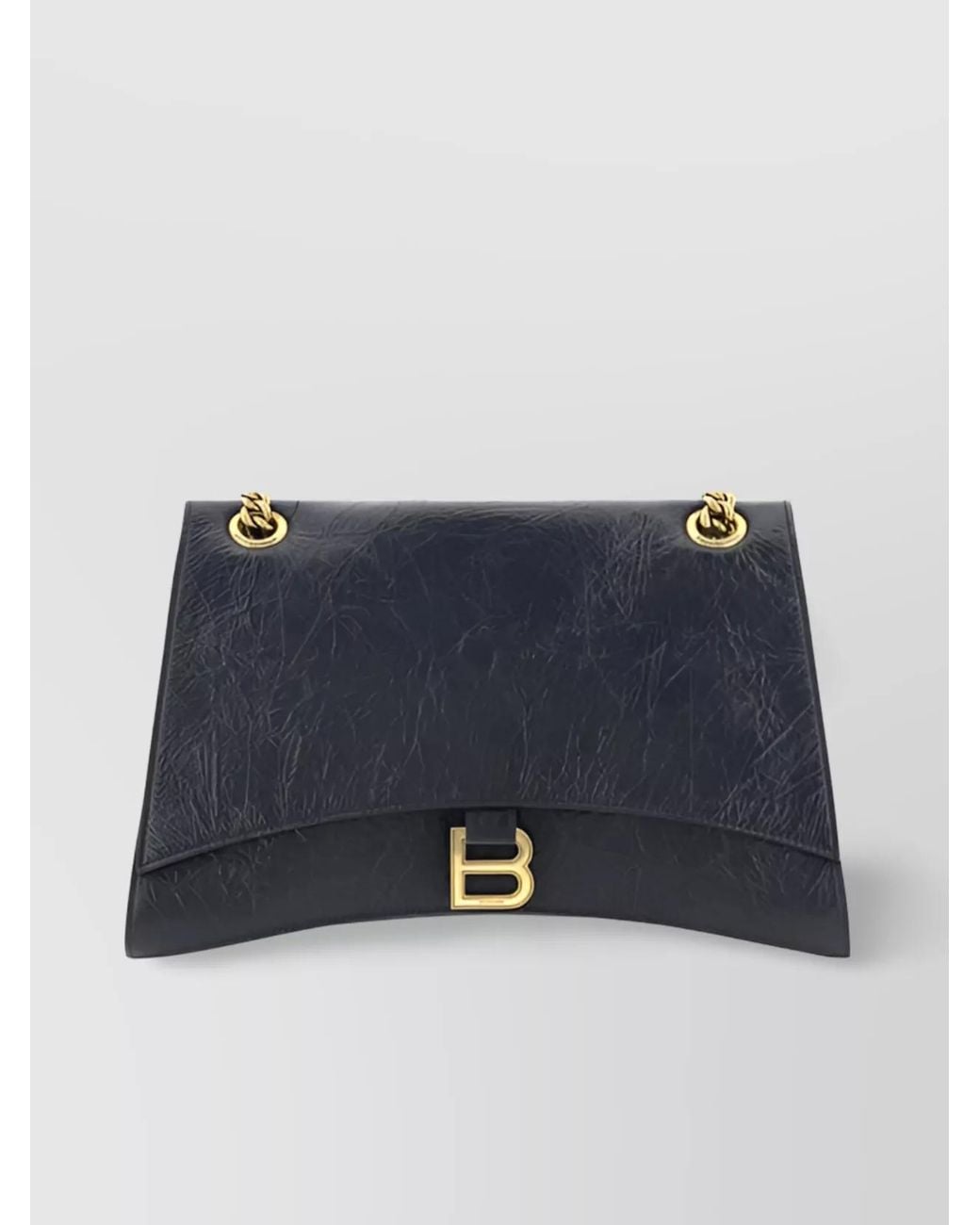 Balenciaga Blue Crush Medium Leather Shoulder Bag