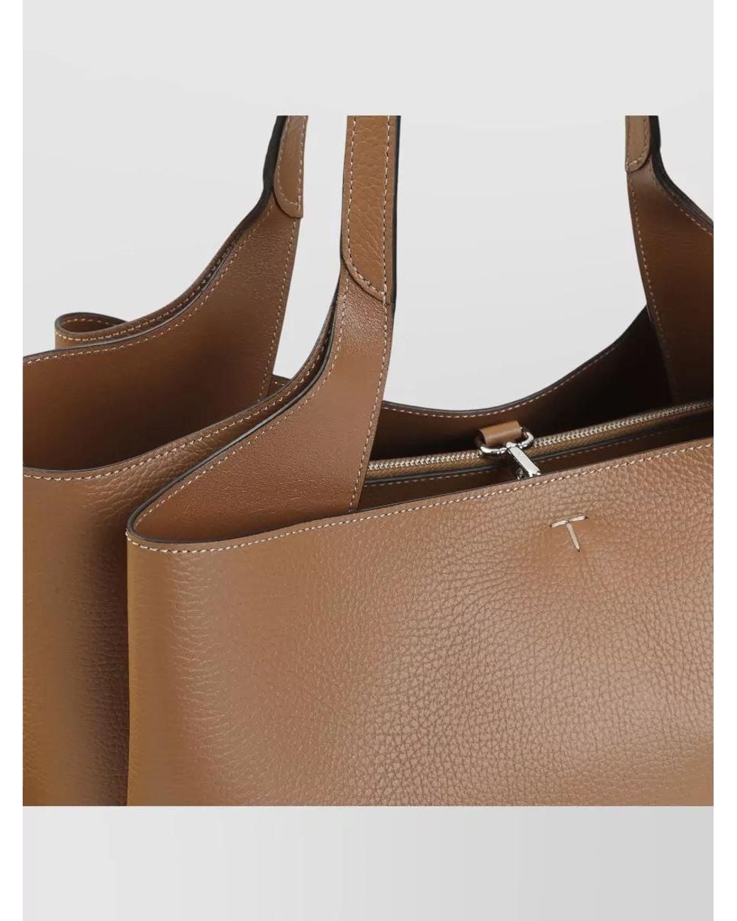 Tod's Brown Medium Leather Tote Bag
