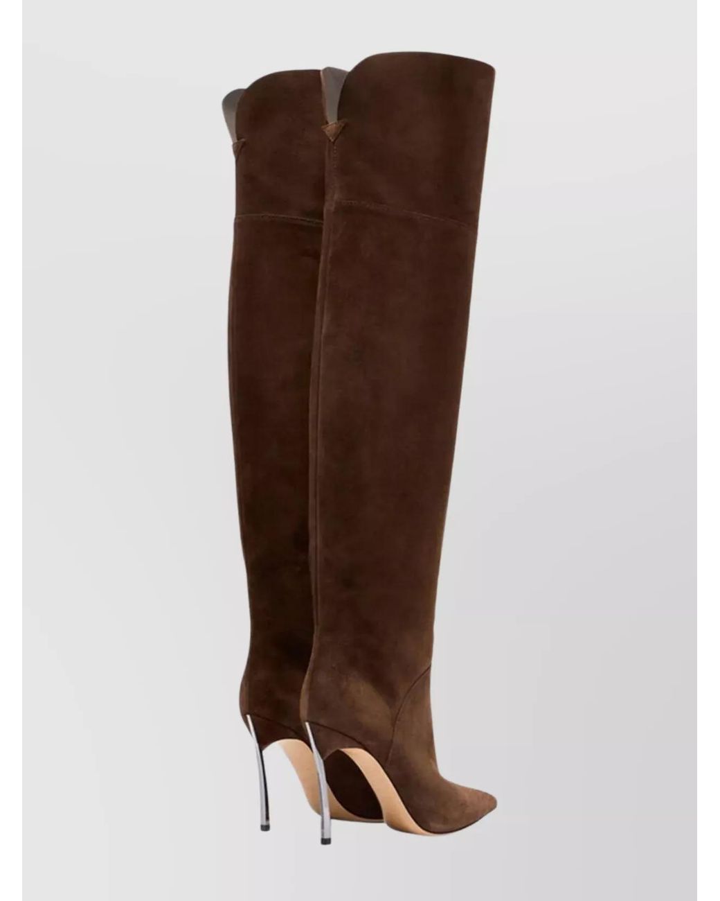 Casadei Brown Suede Leather Boots