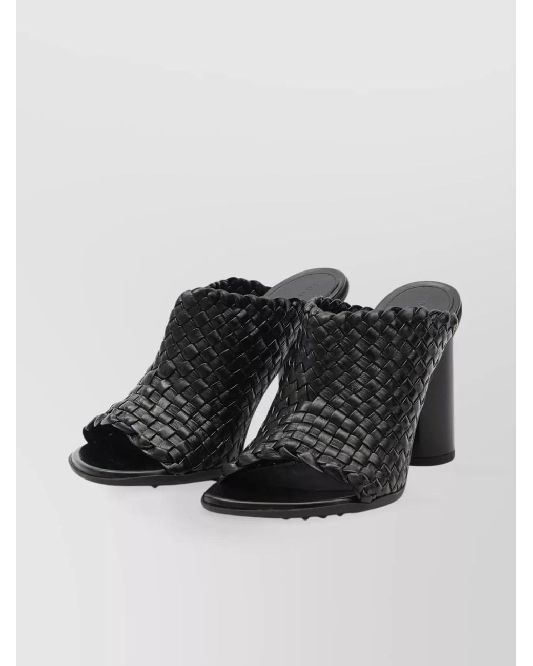 Bottega Veneta Black Atomic Sandals