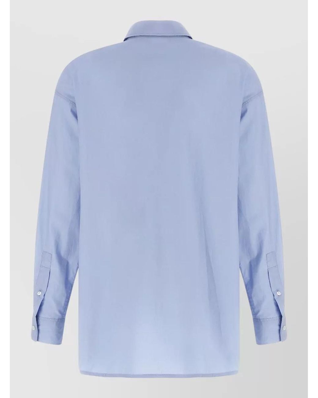 Maison Kitsuné Blue Light Baby Fox Casual Shirt