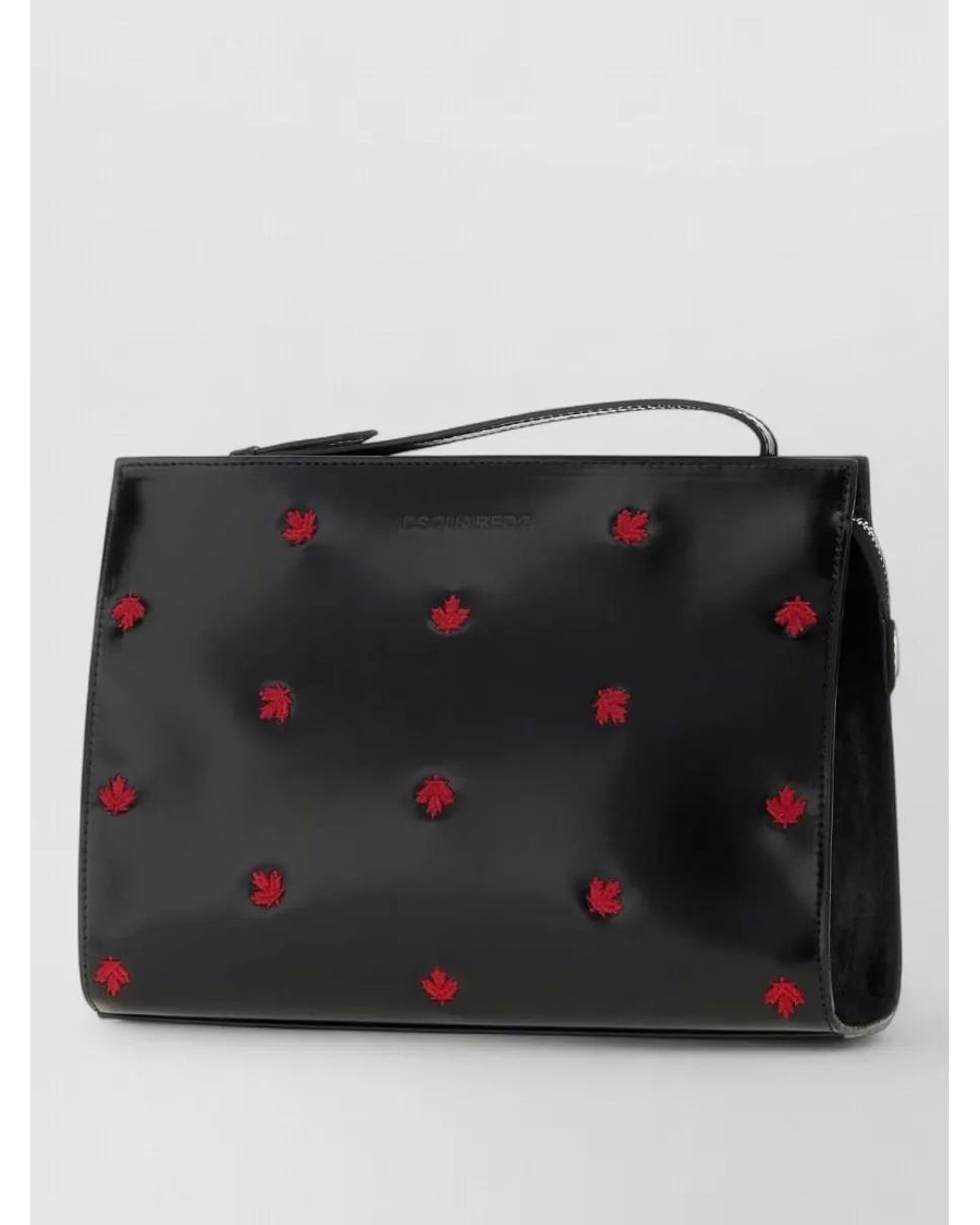 DSquared² Black Leather Shoulder Bag for men