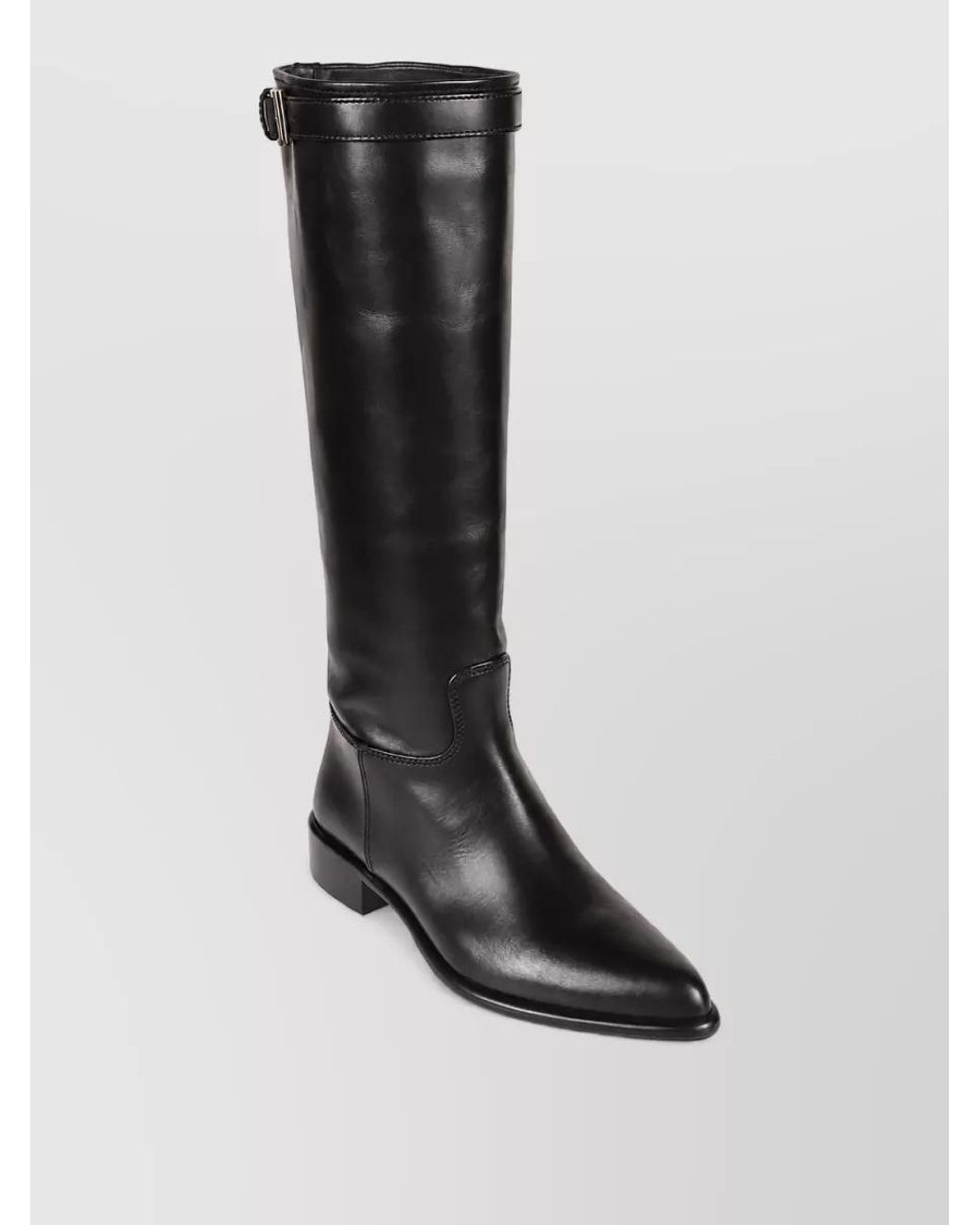 Prada Black Leather Ankle Boots