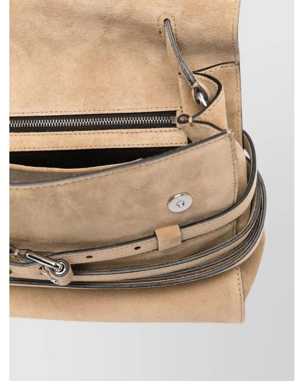 Moschino Natural Leather Clutch Bag