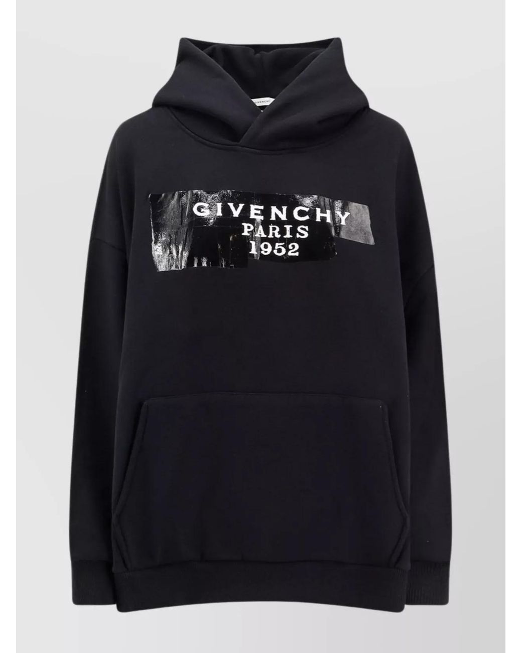 Givenchy Black Cotton Hooded Sweatshirt
