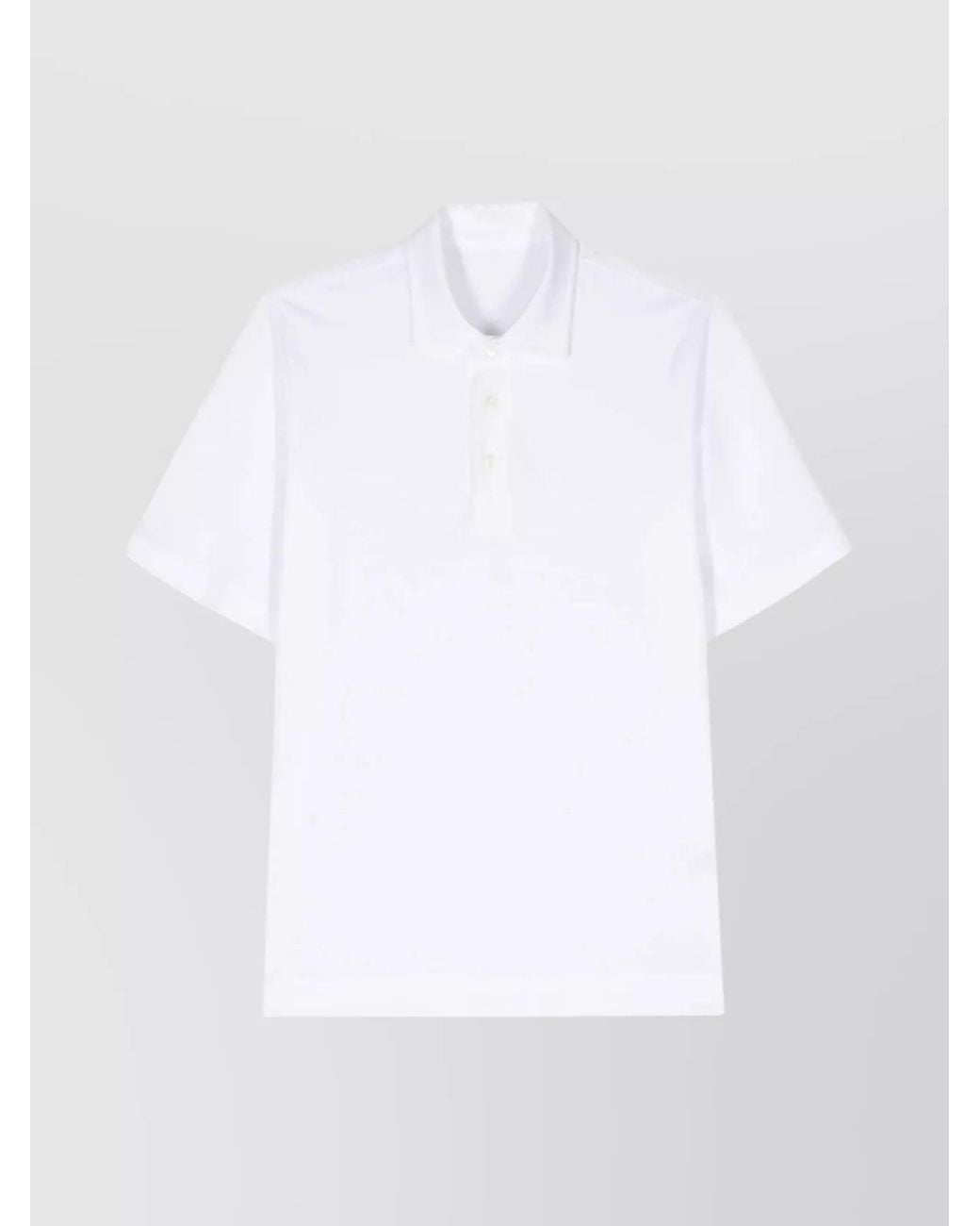 Circolo 1901 White Cotton Piqué Short-Sleeve Polo Shirt for men