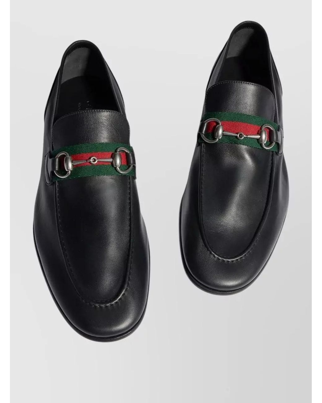 Gucci Black Leather Loafers for men