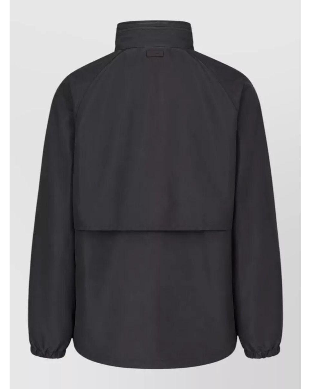 Saint Laurent Black Zipped Windbreaker Jacket for men