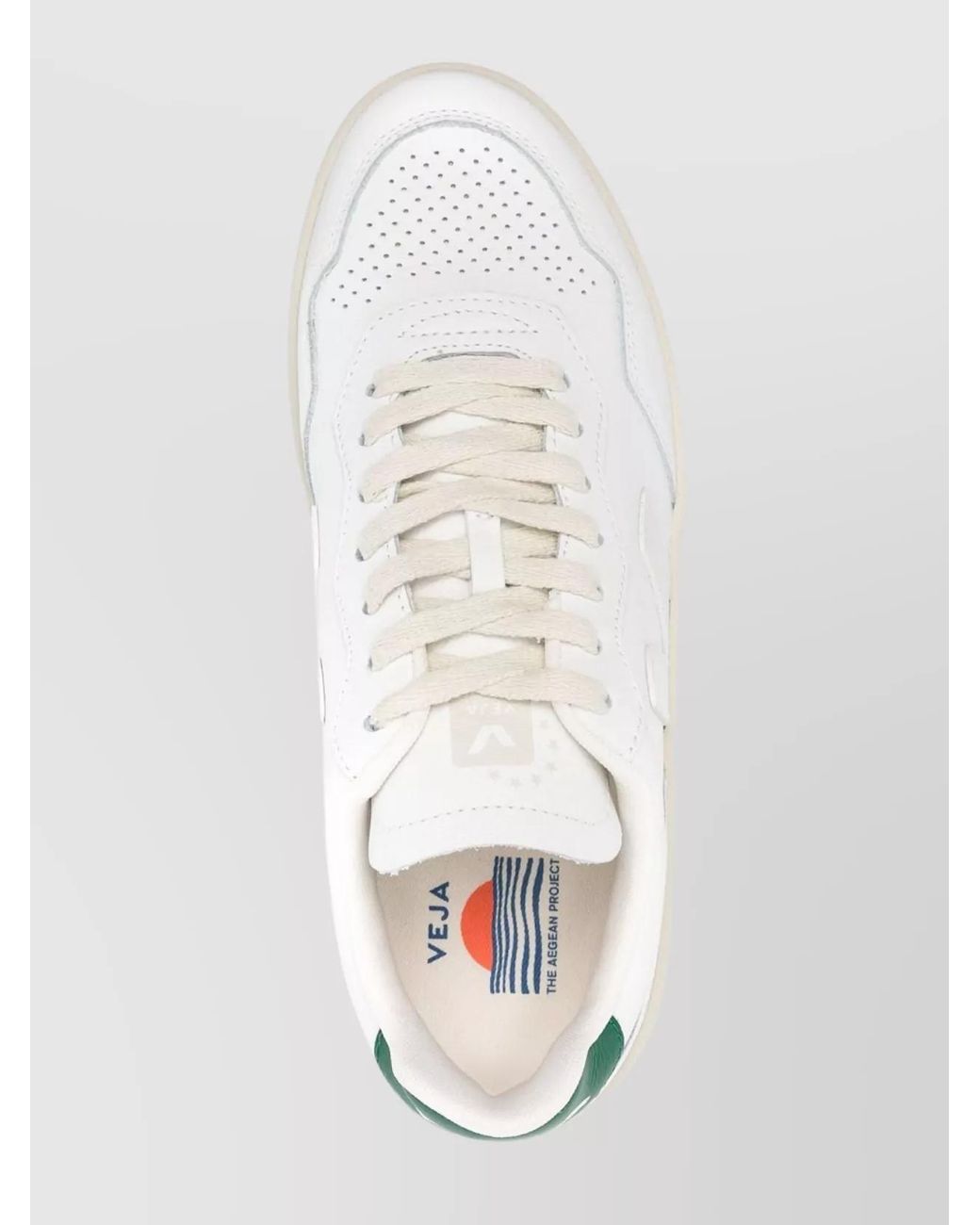 Veja Natural Leather Panelled Low-Top Sneakers