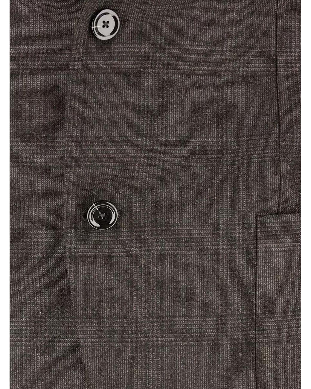 Lardini Black Double-Breasted Coat for men