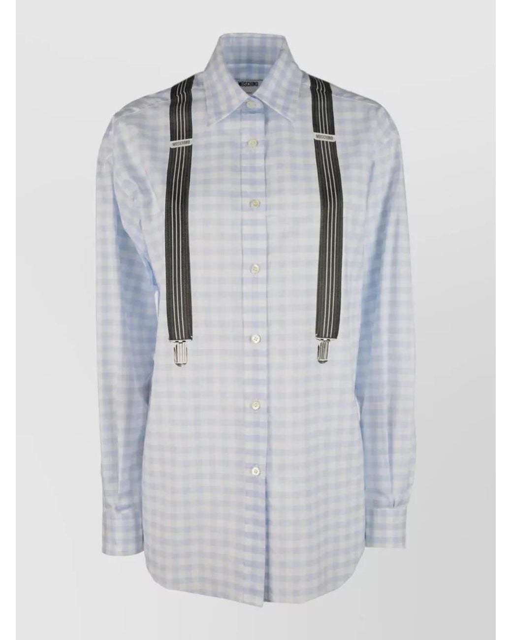 Moschino Blue Cotton Shirt