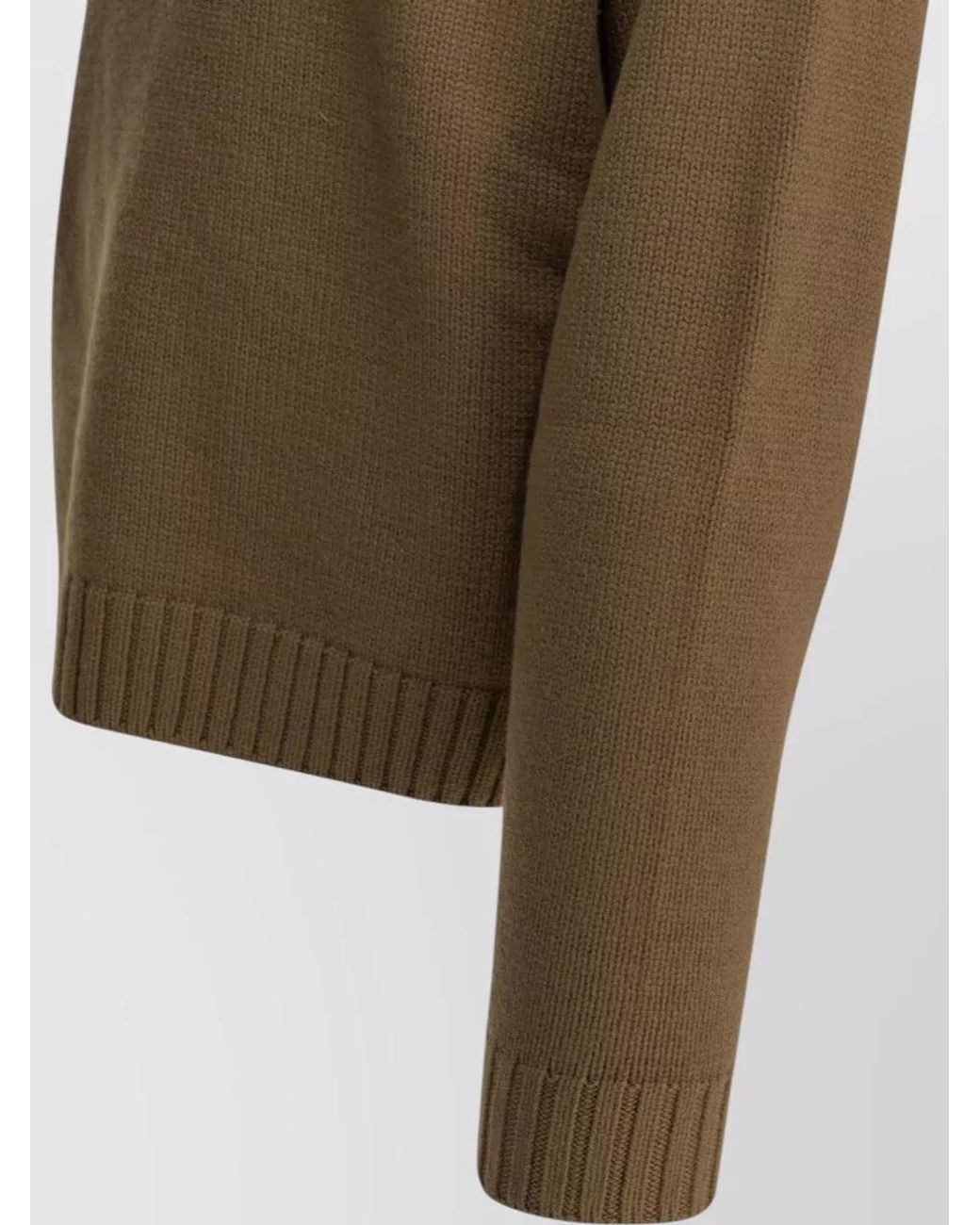 Tom Ford Green Cashmere Wool Half-Zip Jumper for men