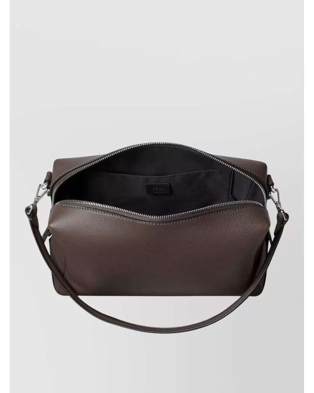 Fendi Brown Leather Lui Medium Shoulder Bag for men