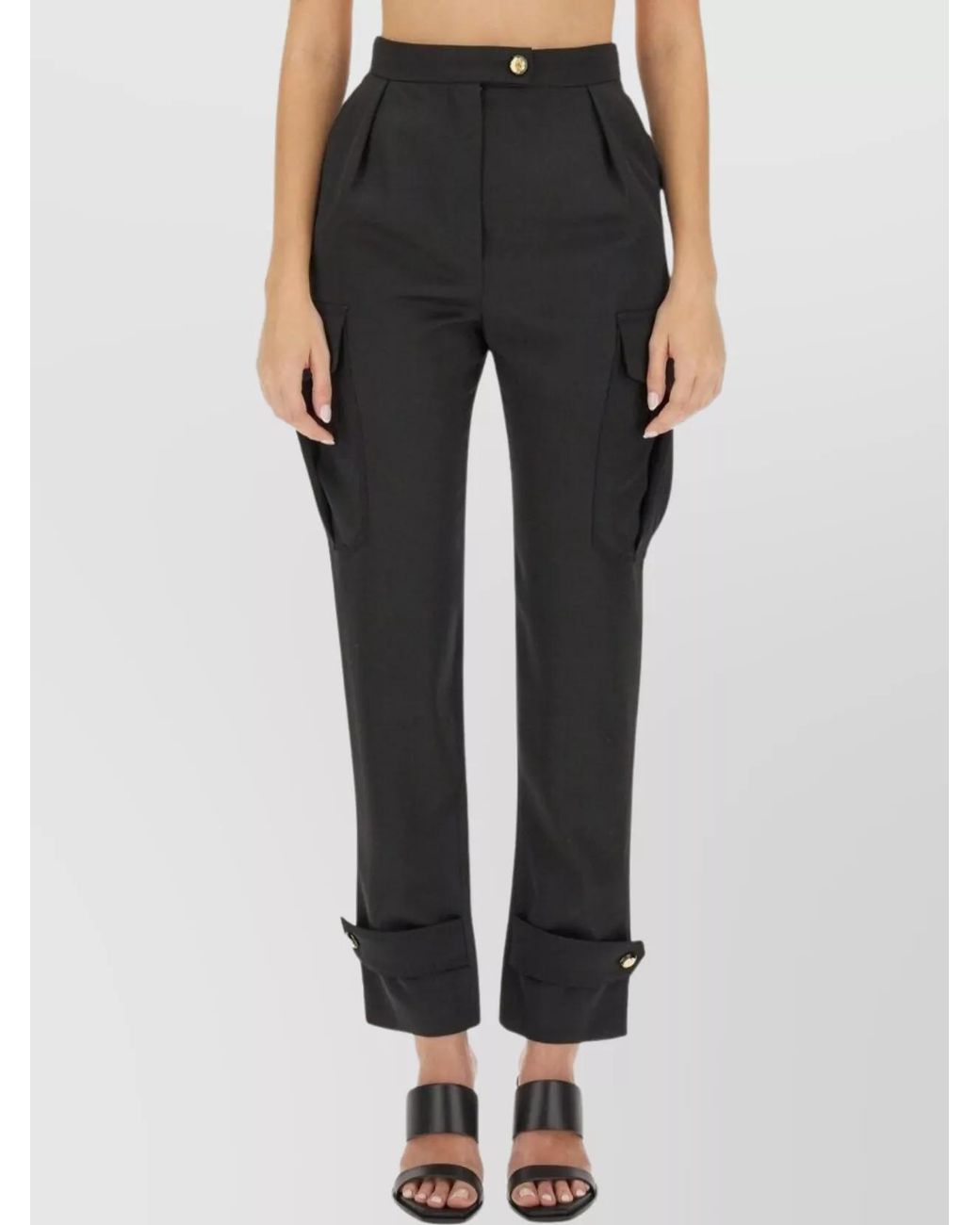 McQueen Multicolor Wool Regular-Fit High-Rise Trousers