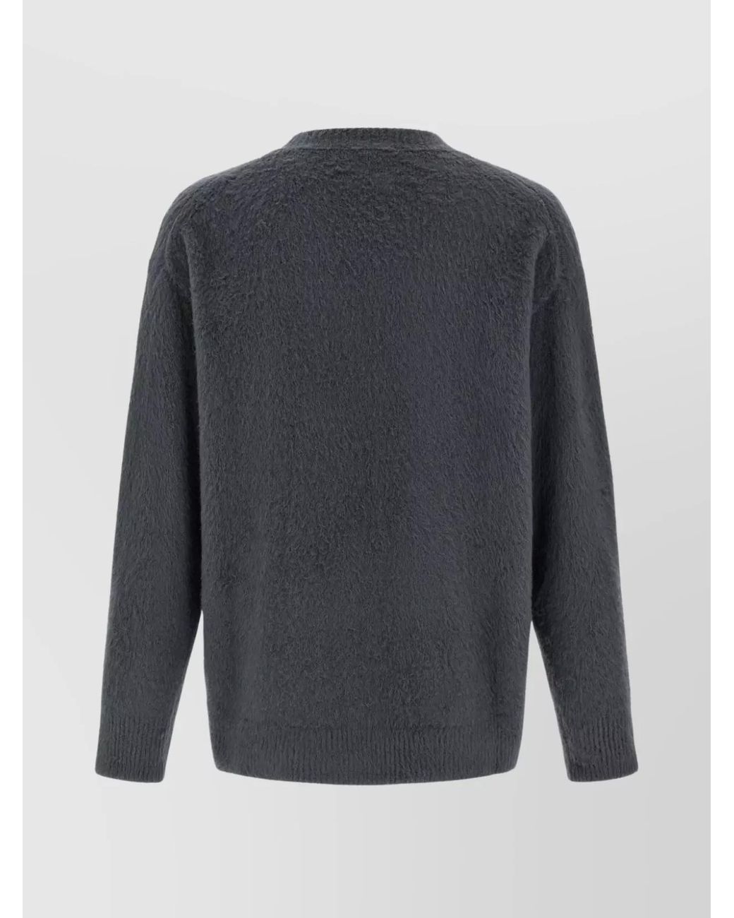 Roberto Collina Gray Cotton Jumper for men