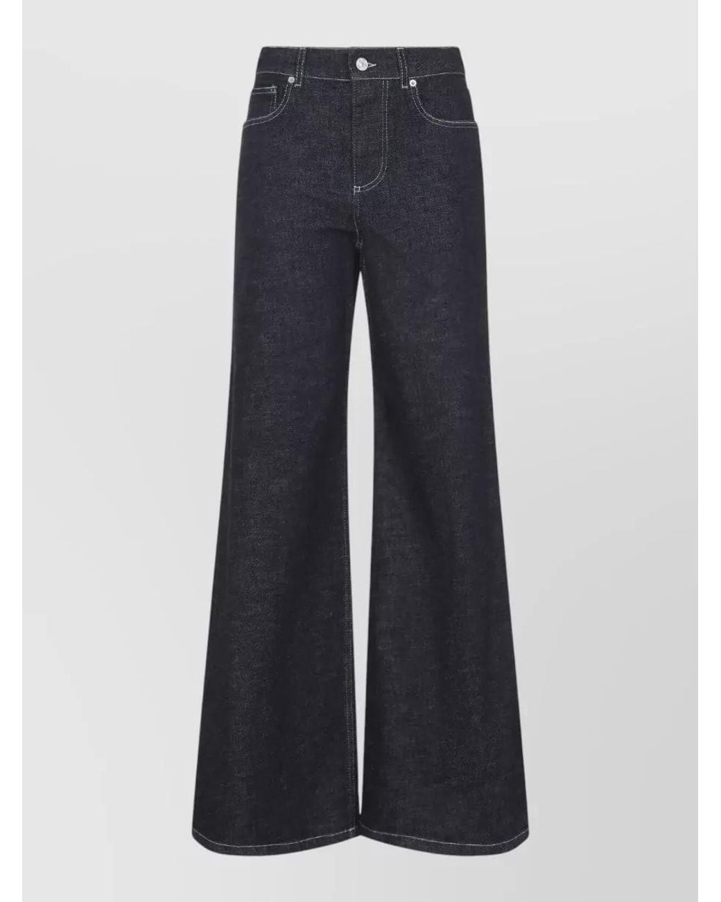 Marni Blue Denim Mid-Rise Wide-Leg Jeans