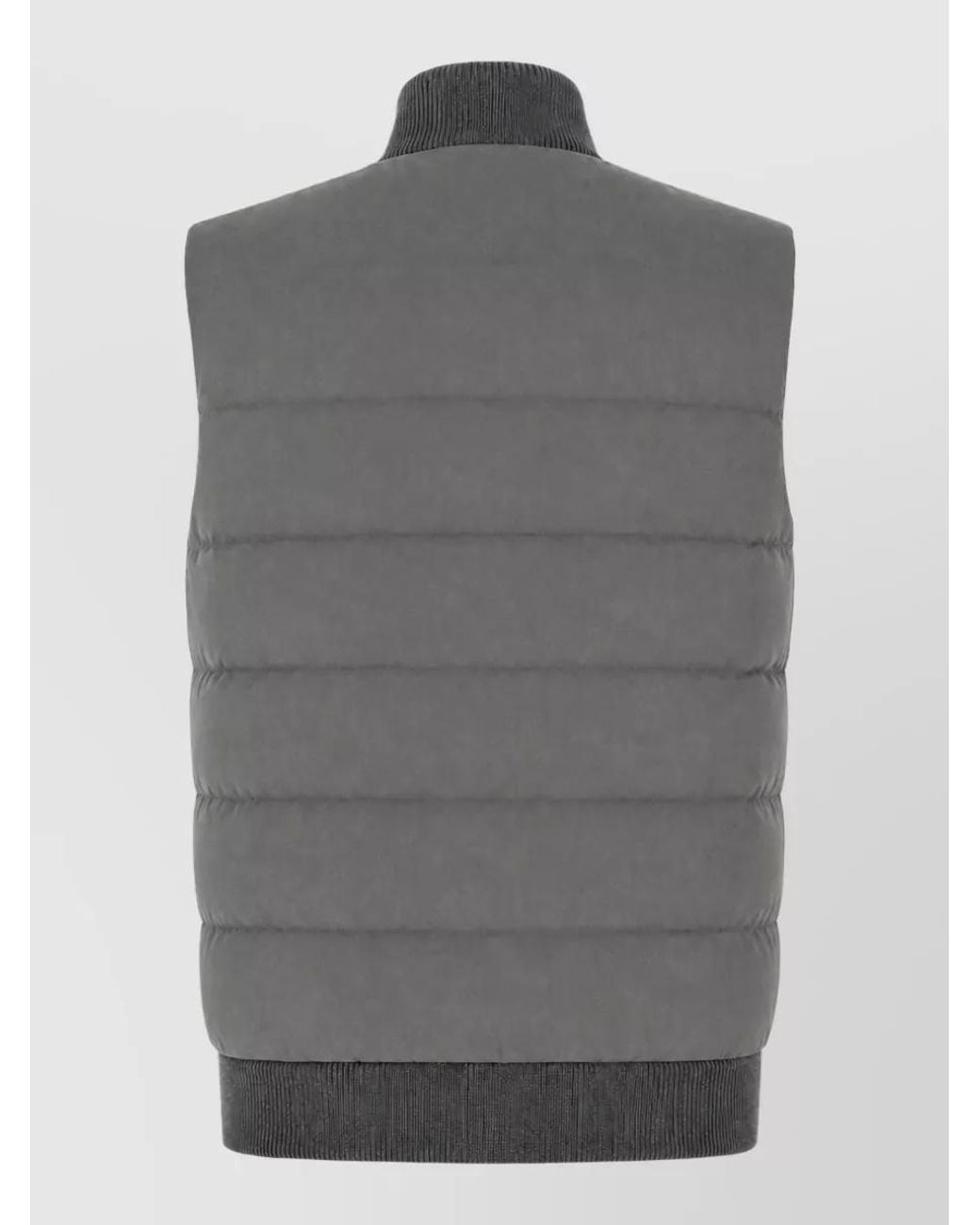 Peserico Gray Puffer Coat for men