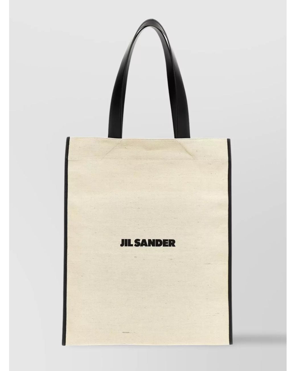 Jil Sander Natural Medium Canvas Tote Bag
